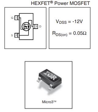 IRLML6401TRPBF12VͨPMOSFET